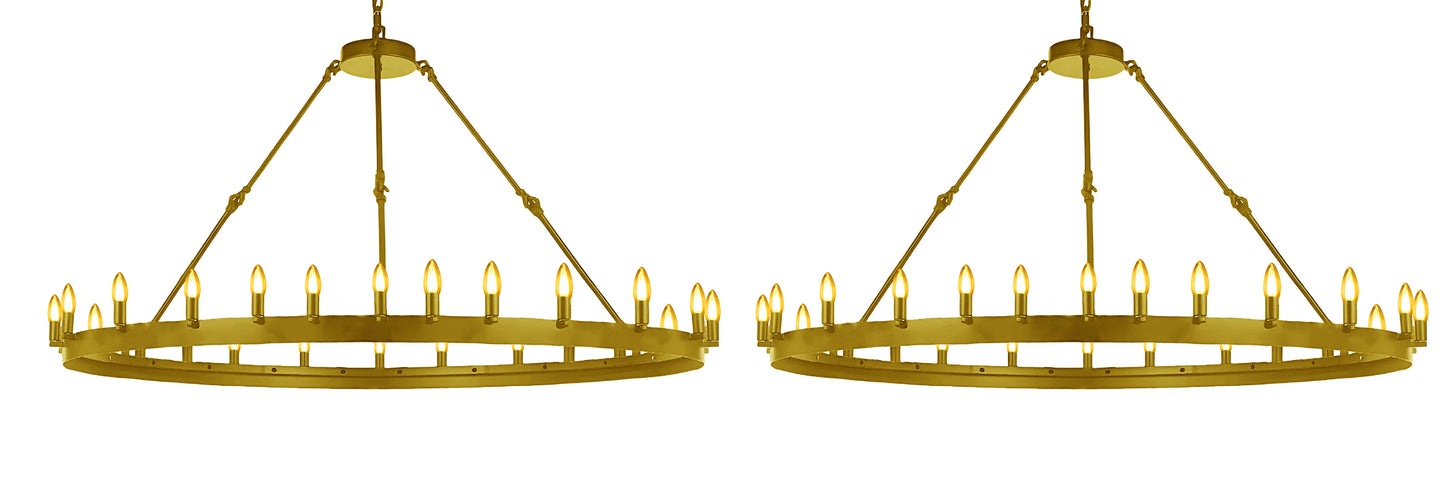 Wrought Iron Vintage Barn Metal Castile One Tier Chandelier Chandeliers Industrial Loft Rustic Lighting 