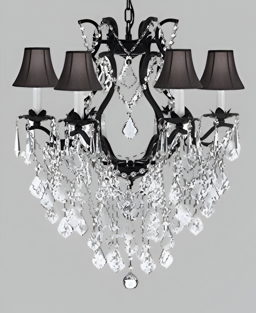 This beautiful Chandelier is trimmed with Empress Crystal (TM)