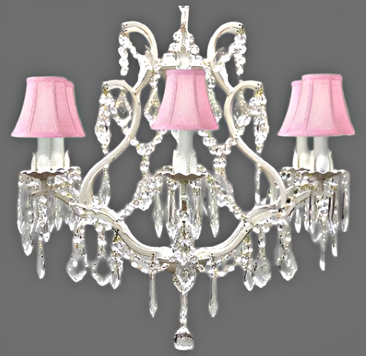 This beautiful Chandelier is trimmed with SPECTRA(tm) CRYSTAL Reliable crystal quality by Swarovski!