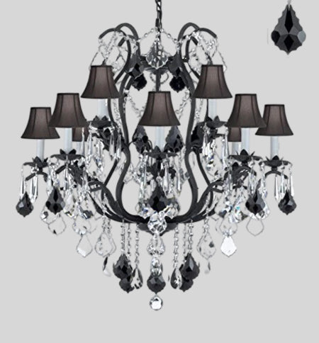 Wrought Iron Crystal Chandelier Lighting Chandeliers