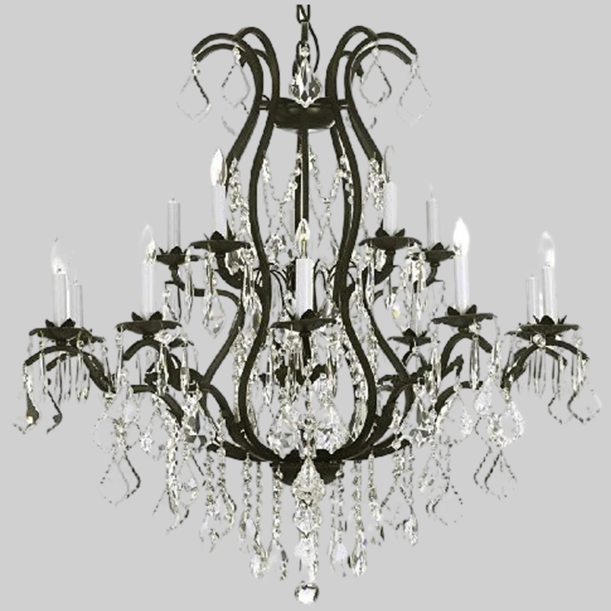 Wrought Iron Chandelier Crystal Chandeliers Lighting&nbsp;