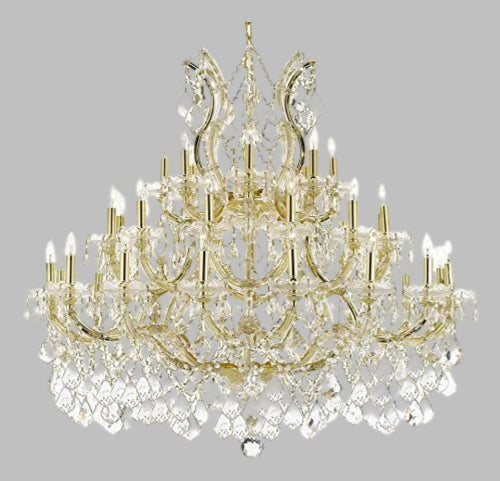 Maria Theresa Crystal Chandelier Lighting Perfect For An Entryway Or Foyer