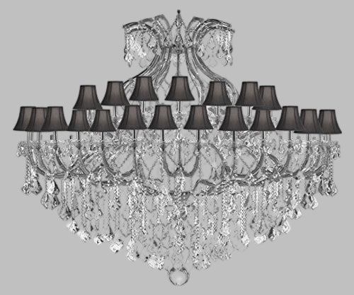 Maria Theresa Empress Crystal (Tm) Chandelier Lighting With Black Shades