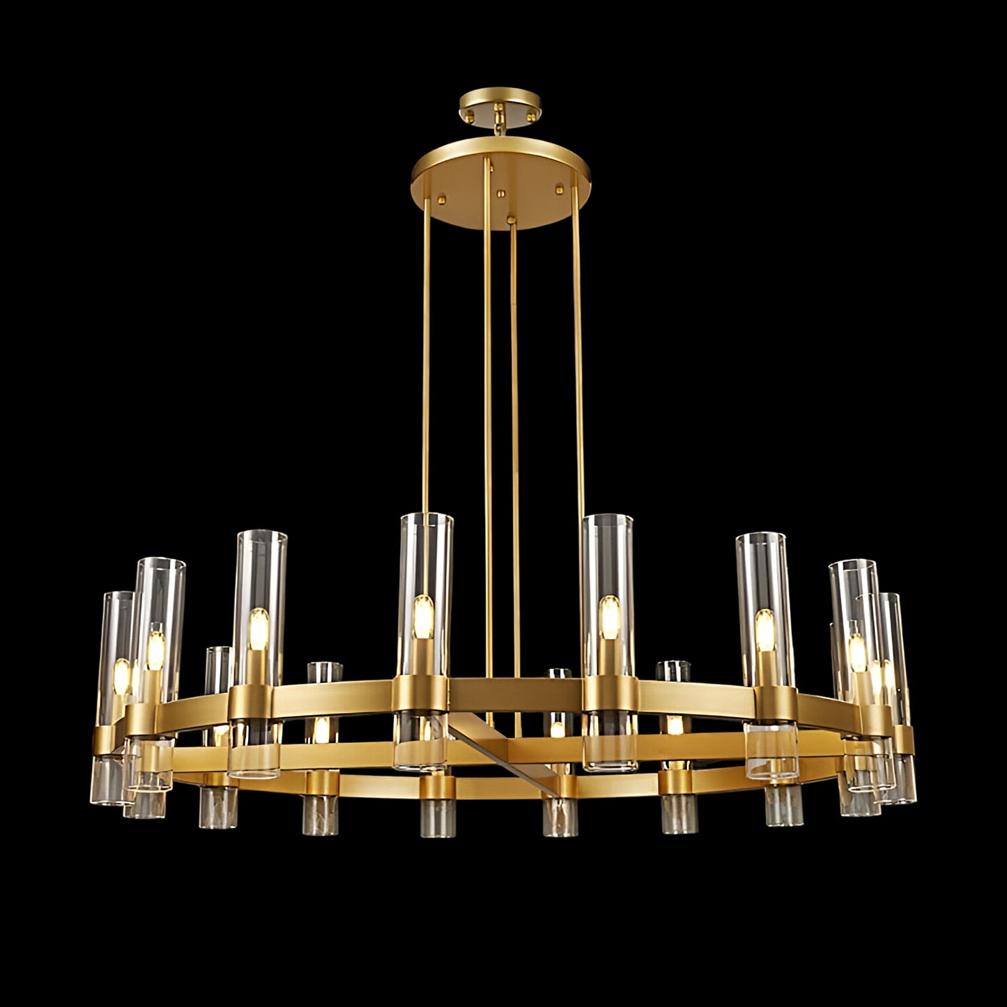 varella round chandelier