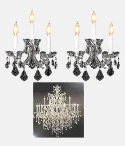 Crystal Chandelier Lighting Maria Theresa Wall Sconce Trimmed With Spectra (Tm)