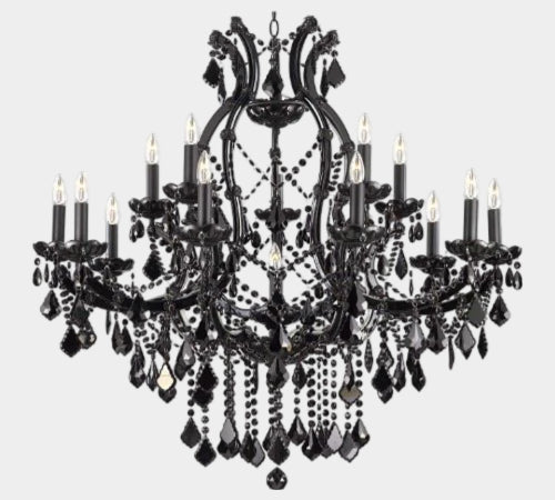 Jet Black Chandelier Crystal Lighting Chandeliers