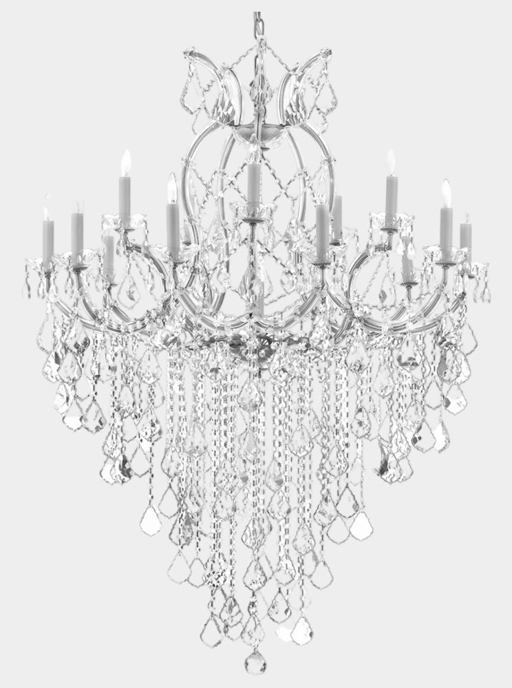 Maria Theresa Chandelier Empress Crystal (Tm) Lighting Chandeliers Great For Large Foyer / Entryway