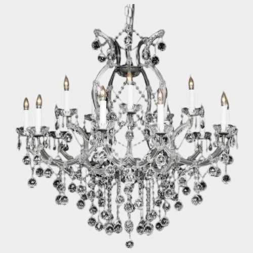 New Crystal Chandelier W/Crystal Balls