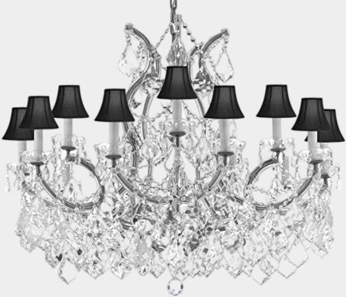 Maria Theresa Chandelier Crystal Lighting Chandeliers Lights Fixture Pendant Ceiling Lamp for Dining room, Entryway, Living room with Large, Luxe, Diamond Cut Crystals!