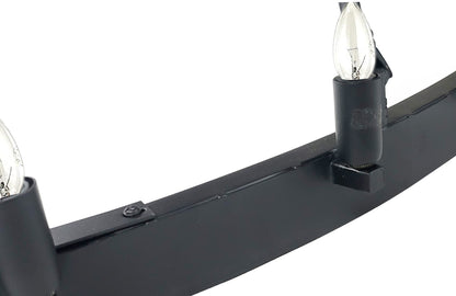 black metal frame ceiling light fixture RH camino